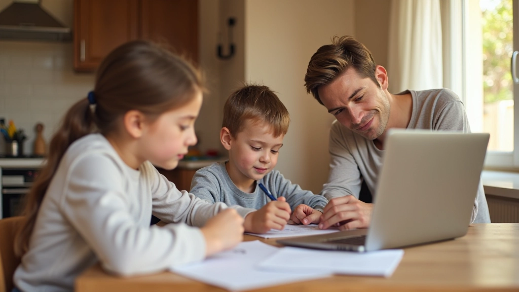 Famille organisant la rentrée avec checklist et planification budgétaire